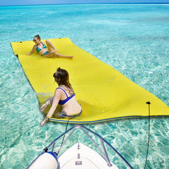 9 ft x 6 ft 3 Layer Floating Water Pad Foam Mat -Yellow