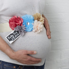 Ginger Ray Little One Mum to Be Baby Shower Sash, 1, Mixed