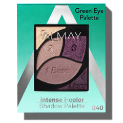 Almay Eyeshadow Palette, Longlasting Eye Makeup, Primer Enriched with Antioxidant Vitamin E, Hypoallergenic, 040 Green Eyes, 0.1 Oz/ 2.8g