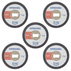 Dremel EZ476 1 1/2-Inch EZ Lock Rotary Tool Cut-Off Wheels for Plastic, 5 Pack