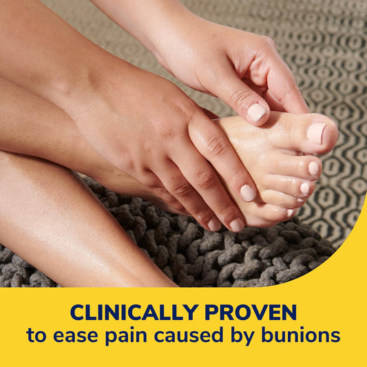 Dr. Scholl's BUNION CUSHION with Duragel Technology, 5ct. Cushioning Protection Against Shoe Pressure and Friction That Fits Easily in Any Shoe For Immediate and All-Day Pain Relief