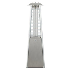 9500 BTU Portable Stainless Steel Tabletop Patio Heater with Glass Tube