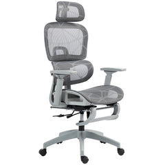 Mesh Office Chair with 3D Armrest, High Back Desk Chair with Lumbar Support, 135° Reclining, Adjustable Headrest, Black