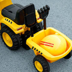 Caterpillar Licensed No Power Ride On Tractor with Shovel, Trailer