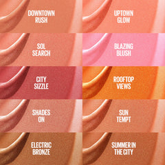 Maybelline Sunkisser Liquid Blush, Blendable Formula, Natural Glow, Vitamin E Infused, Rooftop View, 4.7 ml