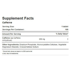 Allmax CAFFEINE (200mg), 100 Tabs