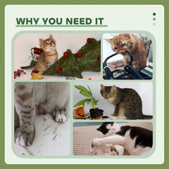 47" Tall Cat Tree Tower with Condo, Ladder, Scratching Posts and Hanging Ball, Light Grey