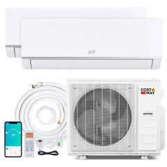 Blast Pro 38,000 BTU 2 Zone Mini Split Heat Pump, 20 SEER2, 12K + 24K