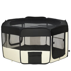 49.2-inch Soft Pet Playpen Folding Dog Pen Outdoor with Bag