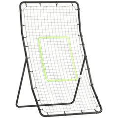4 x 5.7ft Volleyball Rebounder Net with Strike Zone, Baseball Lacrosse Training Net for Pitching and Fielding