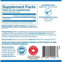 Confident Sports GLUTAMINE, 125g
