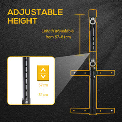220lbs Wall Mounted Punching Bag Hanger, Adjustable Height Punching Bag Holder for Boxing and MMA Training