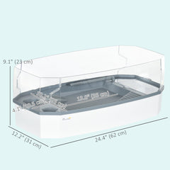 Turtle Tank Kit, Turtle Aquarium with Basking Platform, Water Pump, Filter Layer Design, Reptile Habitat