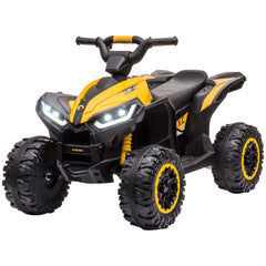 Kids 4 Wheeler Quad with Music, Headlights, High & Low Speed, Kids ATV for 3-5 Years Old Boys & Girl, Red