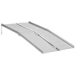 Textured Aluminum Folding Wheelchair Ramp, Portable Threshold Ramp 6', for Scooter Steps Home Stairs Doorways