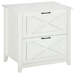 Vertical File Cabinet with Hanging Bars for A4 Size for Home Office, 29.9"x 19.7"x 30.3", White