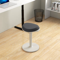 Standing Desk Stool, Ergonomic Wobble Chair, Adjustable Leaning Stool for Office Desks, with Rocking Motion, Black