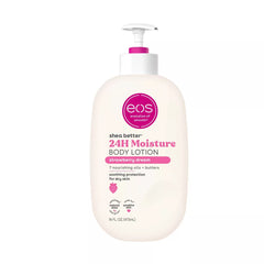 eos Shea Butter Body Lotion-  24-Hour Moisture Skin Care, Lightweight & Non-Greasy, Made with Natural Shea, Vegan, 16 fl oz
