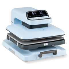 Heat Press Machine with Auto Release for T Shirts-Blue