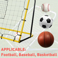 6' x 4' Soccer Rebounder, Soccer Goal with 5 Angle Adjustable