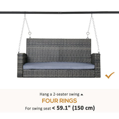 Metal Swing Stand Swing Frame, Hanging Chair Stand Only, 528 LBS Weight Capacity, for Backyard, Patio, Lawn, Black