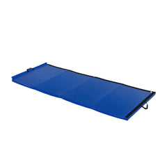 4'x10'x2" Folding Gymnastics Tumbling Mat, Exercise Mat with Carrying Handles for Yoga, MMA, Martial Arts, Dark Blue