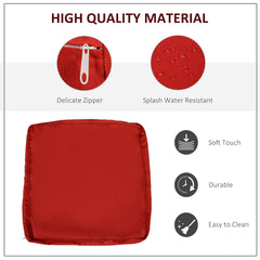 Outdoor 14pc Patio Rattan Sofa Set Cushion Polyester Cover Replacement Set - No Cushion Included Beige