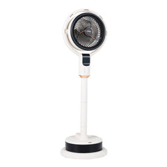 Misting Pedestal Fan Air Circulator with 90° Auto Oscillation Floor Standing Fan with 8 Speeds-White