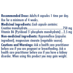 Naka Platinum BIOACTIVE CREATINE w/B6, 230 VCaps