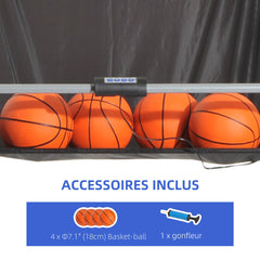 Double Shots Arcade Basketball System Foldable Two Player Basketball