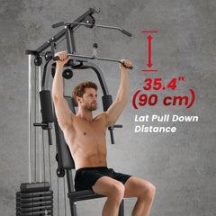 Home Gym Equipment, Multifunction Workout Machine with 99lbs Weight Stack for Back, Chest, Arm, Legs, and Full Body Workout