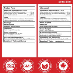 Nutridom LIQUID CAL-MAG-VIT D 1000mg, 120 Softgels