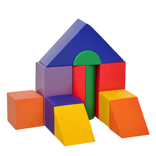 11 Piece Soft Play Blocks Kids Climb and Crawl Gym Toy Foam Building Light Colour