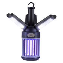 Outdoor Bug Zapper with Foldable Camping Lantern USB-C Rechargeable Electric Mosquito Killer