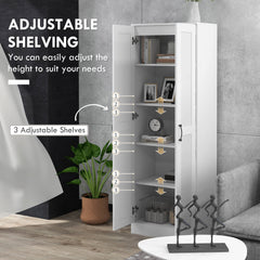 69" Tall Pantry Cabinet with Adjustable Shelves, Modern Kitchen Pantry Cabinet with Soft Close Doors, Black