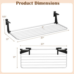 Portable Clothes Drying Rack Extendable Radiator Clothes Airer with Robust Aluminum Frame
