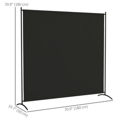 Single Panel Room Divider, UV30+ Privacy Screen, Indoor Outdoor Privacy Panel with Stable Base, Beige