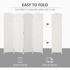 6ft Folding Room Divider, 3 Panel Wall Partition with Wooden Frame for Bedroom, Home Office, Natural