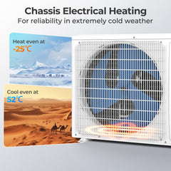 ENERGY STAR Certified 12000 BTU 24 SEER2 115V Mini Split AC with Bracket Heating at -25℃