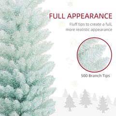 7' PVC Slim Pencil Artificial Christmas Tree 500 Branch Tips