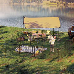 24 Panel 31.5" Height Heavy Duty Dog Playpen for Small Medium Dogs, Grey
