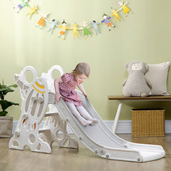 Toddler Slide Indoor for Kids 1.5-3 Years Old, Space Theme Climber Slide Playset, Blue