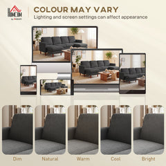 Sectional Sofa, Corduroy U Shaped Couch with Double Chaise and Spring Cushions, 2200lb Capacity, Beige