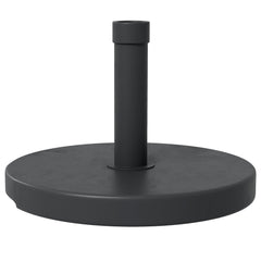 33 lbs Concrete Parasol Base, Heavy Duty Patio Umbrella Stand, 18.3" Round Garden Parasol Holder, Black