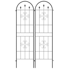 Metal Trellis Set of 2, Garden Trellis for Climbing Plants Support Frames, Arrow Design
