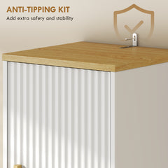 Tall Bathroom Storage Cabinet, Freestanding Bathroom Cabinet with Drawer, Adjustable Shelves, Open Compartment, White