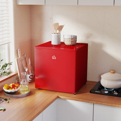 1.1 Cu. Ft. Mini Freezer, Compact Upright Freezer with Reversible Door, Removable Shelf, Adjustable Temperature, Black