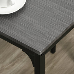 Industrial Bar Table Set Counter Height 3 Piece and 2 High Back Stools Set Dining Table Set Natural Wood