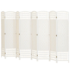 4 Panel Folding Room Divider, Portable Privacy Screen, Wave Fiber Room Partition for Home Office, Black