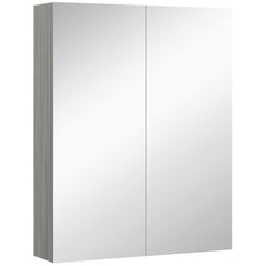 Wall Mount Medicine Cabinet with Mirror, Bathroom Mirror Cabinet Storage Organizer with Adjustable Shelf, Double Door Cupboard, Soft Closing, 23.5" x 29.5", Light Lilac
